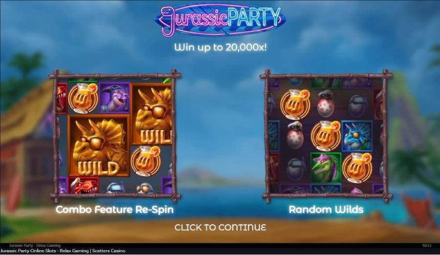 scatters casino rewards free spins jurassic party